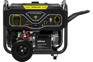 Бензиновый генератор Inforce GL 7500 7,5 кВт, электростартер, ATS, арт. 15910955
