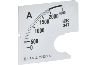 Шкала сменная IEK Э47 2000/5 А, класс 1,5, 72×72 мм IPA10D-SC-2000