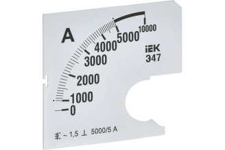 Шкала сменная IEK Э47 5000/5 А, класс 1,5, 72×72 мм IPA10D-SC-5000