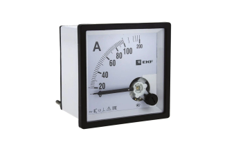 Амперметр EKF AMA-961 аналоговый на панель 96х96 квадратный, 2000А трансф. подкл. ama-961-2000