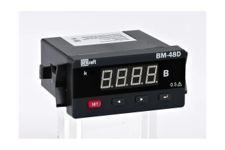 Цифровой вольтметр Dekraft ВМ-48D 50381DEK, 96x48 мм, однофазный, 600 В, DO+RS485, LED