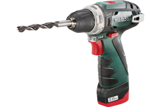 Аккумуляторная дрель-шуруповерт Metabo PowerMaxx BS 12 В, 2х2 Ач, Li-Ion, LC40, патрон, кейс 600080500
