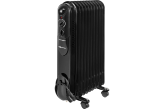 Масляный обогреватель TDM ELECTRIC МО-11К, чёрный, 2500 Вт, 11 секций, регулятор мощности 1000/1500/2500 Вт, термостат, SQ2501-0906