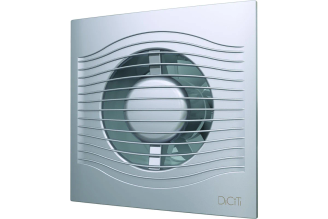 Осевой вытяжной вентилятор DICITI SLIM 4C gray metal D100 с обратным клапаном 87-994