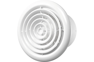 Осевой вытяжной вентилятор ERA Flow 5 ВВ D125 88-240 с круглой решеткой