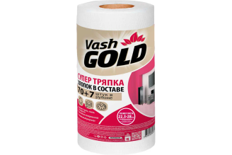 Супер тряпка VASH GOLD Оптима 70+7 листов в рулоне 307574