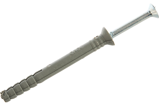 Дюбель-гвоздь полипропиленовый с потайным бортиком 100 шт. (6х60 мм; ТФ5) Зубр 4-301345-06-060