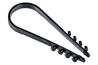 Дюбель-хомут IEK 19-25 мм, для круглого кабеля, нейлон, черный, 25 шт. UDH13-19-25-025-K02