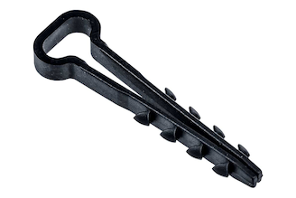 Дюбель-хомут IEK 5x10 мм, для плоского кабеля, нейлон, черный, 100 шт. UDH14-05-10-100-K02