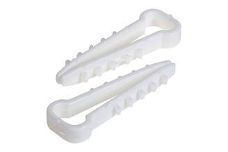 Нейлоновый дюбель-хомут PROCONNECT 5-10, белый, прямоугольный, 10 шт. 07-4611-9