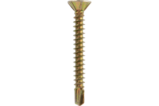 Оконный саморез KRANZ сверло 3,9x32, желтый цинк, 500 шт., KR-01-3722-005