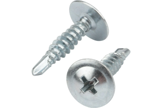 Саморез с пресс-шайбой KRANZ ПШС 4,2x19, сверло, 20 шт. 1182-4219-4