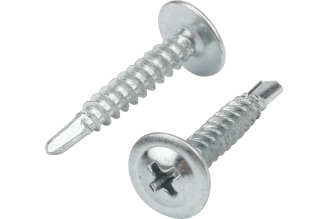 Саморез с пресс-шайбой KRANZ ПШС 4,2x25, сверло, 20 шт. 1182-4225-4