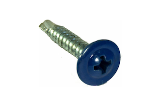 Саморезы с прессшайбой и сверлом по листовому металлу до 2мм Зубр RAL-5005 PH2 4,2х16мм 500шт 300211-42-016-5005