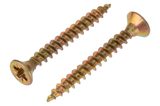 Универсальный саморез KRANZ 4x30, желтый цинк, 250 шт. KR-01-3311-027