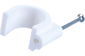 Круглая скоба STAYER с оцинкованным гвоздем для крепления кабеля 16 мм 40 шт. 4510-16