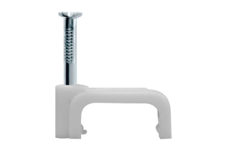 Прямая крепежная скоба 6х3-4 с гвоздем 50шт ПЕРЕДОВИК 31027