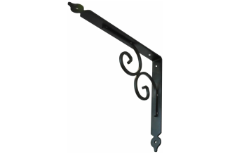 Фигурный кронштейн два лебедя MFK-TORG 238х290мм черный SB-73 КФ-238х290