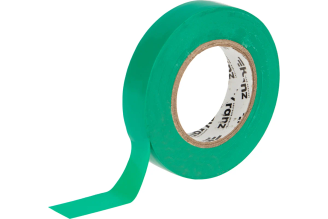 Изолента ПВХ KRANZ 0,13x15 мм, 25 м, зеленая KR-09-2103