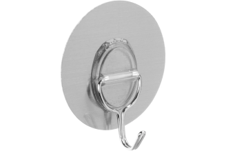 Крючок самоклеящийся VETTA d 6,5 см, ПВХ 440-352