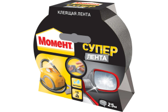 Супер лента (25 м; серебро) Момент 1760300