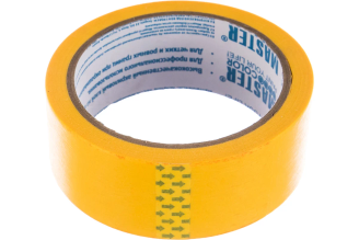 Малярная лента MASTER COLOR золотистая, рисовая бумага, термостойк. до 100C, 36 мм х 25 м 30-6123