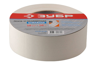 Бумажная углозащитная лента Зубр 50 мм х 50 м 12470-50-50