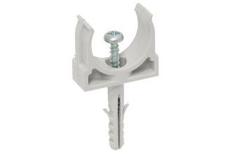 Крепеж для трубы с дюбелем IEK 16 мм CTA10D-CT16-K41-100