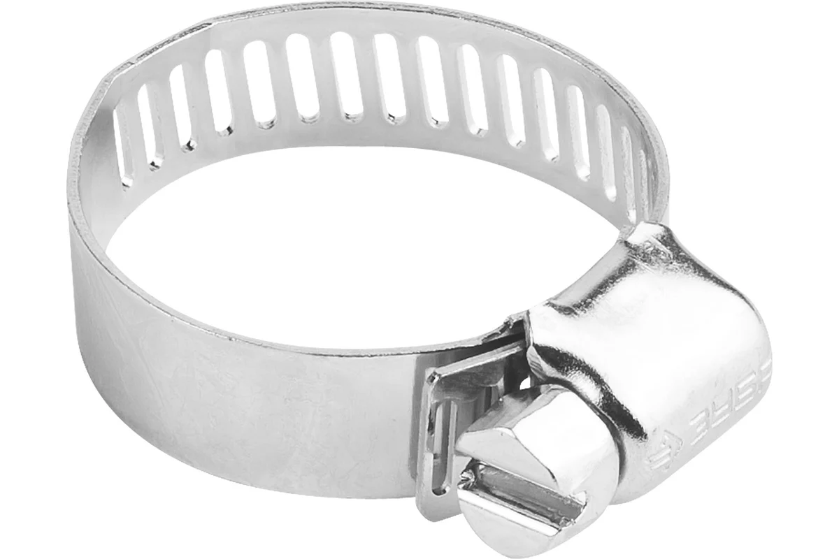 Хомуты Зубр ЭКСПЕРТ из нержавеющей стали с просечной лентой ПЛ-12,7, 32-51мм, 100шт 37815-032-51-100