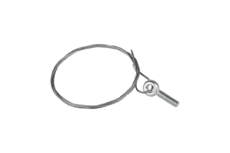 Стальной трос с рым-болтом EKF М6, L-7 м, 2 мм trrbm6-7