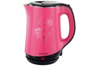 Чайник Energy E-265 1.8 л диск розовый двойной корпус 164129