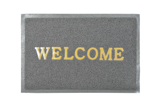 Придверный пористый коврик ComeForte Welcome WM03, 40×60 см, серый
