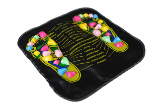 Массажный коврик для ног с указанием акупунктурных точек SILAPRO 35x35 см 191-034