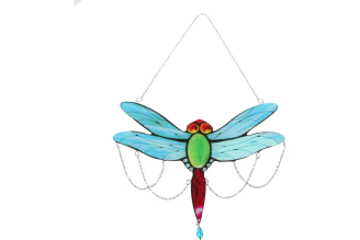 Украшение для окна Inbloom витражное "Стрекоза", 20x14 см, акрил 153-159