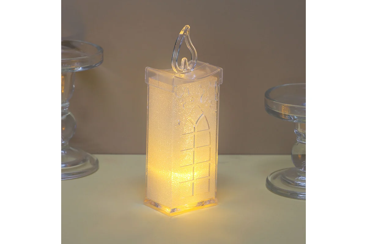 Светильник декоративный Сноубум с LED-подсветкой, один режим, 3xLR1130, полипропилен, 5,1x3,8x15,5см 392-008