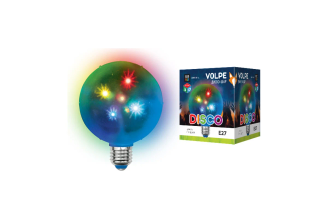 Светодиодный светильник Volpe ULI-Q310 1,5W RGB E27 диско-шар 3D UL-00002763
