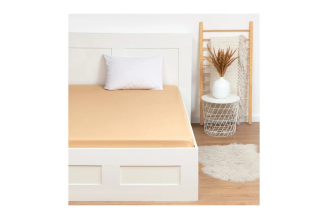 Простыня на резинке Этель 140x200x25, бежевый, 100% хлопок, бязь 125 г/м2 9046062