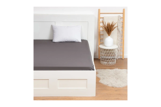 Простыня на резинке Этель 160x200x25, серый, бязь 125 г/м2 9046015