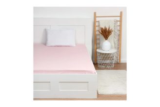 Простыня на резинке Этель 180х200х25, цвет розовый, поплин 125г/м2 9241685