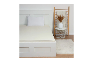 Простыня на резинке Этель 180x200x25, молочный, 100% хлопок, поплин 125 г/м2 9241717