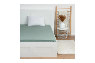 Простыня на резинке Этель 180x200x25, зеленый, 100% хлопок, поплин 125 г/м2 9241701