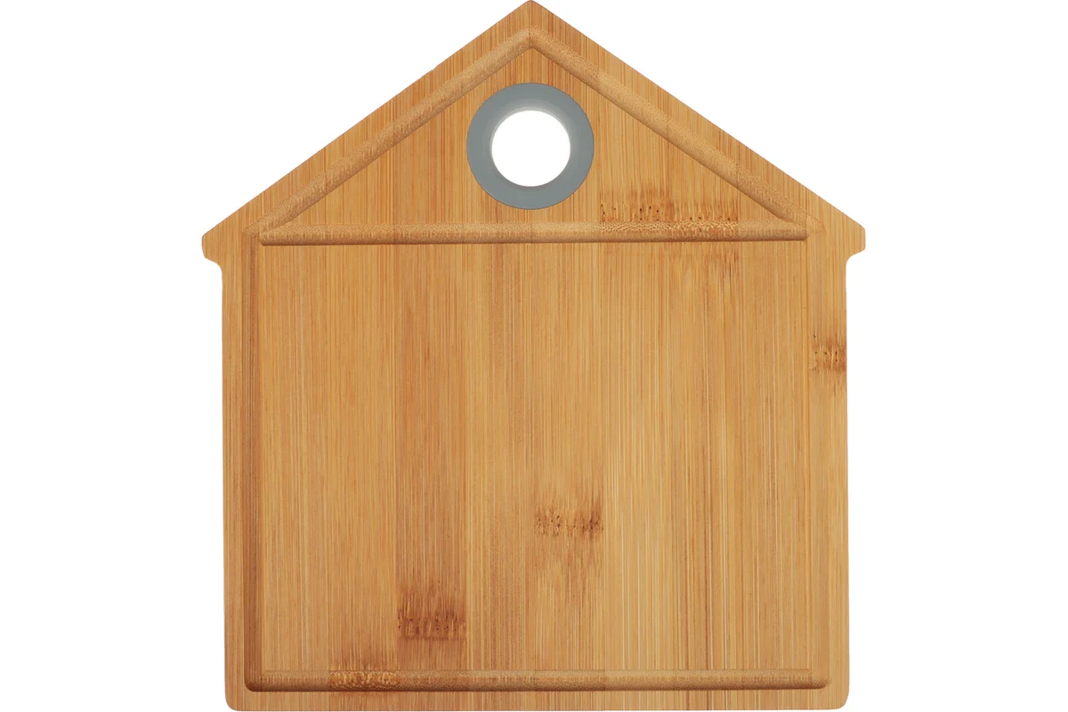 Разделочная доска VETTA бамбук, силикон, 19.6x21x0.9 см 851-209