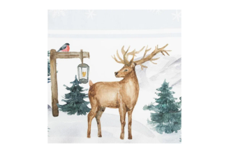 Набор столовый Этель "Forest animals" скатерть 150x110 +/-2см с ГМВО, салфетки 40x40см-4шт 7319011