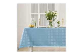 Скатерть Этель "Geometry" 150х220 +/-3 см, цвет серо-синий, плотность 192 г/м2, хлопок с ВГМО 6974089