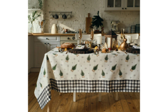 Скатерть Этель Happy New Year 149x220см с ГМВО, 100% хлопок, 190 г/м2 5035896