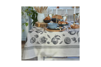 Скатерть Этель Healthy life 220x147 см, 100% хлопок, репс 210 г/м2 4645878