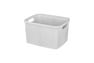 Корзина для белья без крышки Econova VELVET 45х36х27 см, 35 л, светло-серый флэк 433246438