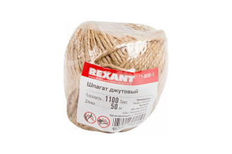 Джутовый шпагат REXANT 1100 Текс 50 м 77-0005-1