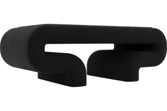 Стол Лига диванов Волна микровельвет черный 115758