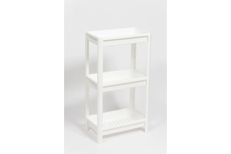 Этажерка Violet VIKEA широкая, 3-х ярусная, белая 781306